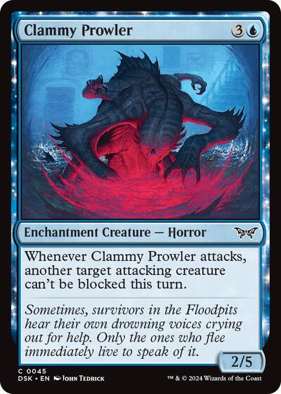 Clammy Prowler DSK #45 (Near Mint Common) Magic: The Gathering: Duskmourn: House of Horror