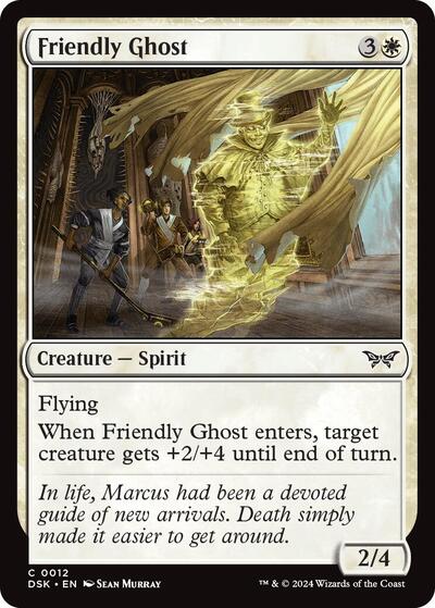 Friendly Ghost DSK #12 (Near Mint Common) Magic: The Gathering: Duskmourn: House of Horror