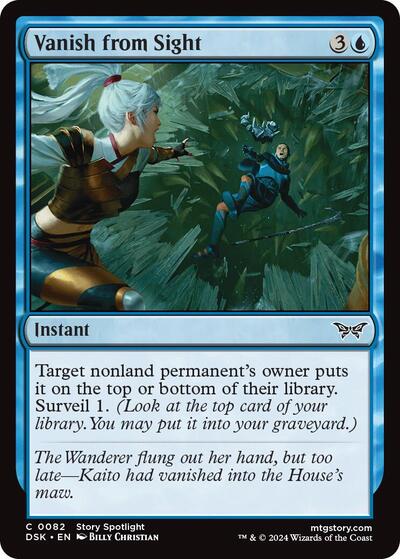 Vanish from Sight Duskmourn: House of Horror DSK #82 (Common) Magic: The Gathering: