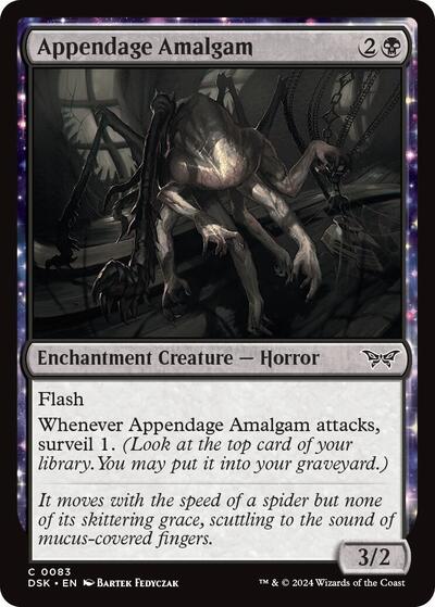 Appendage Amalgam DSK #83 (Near Mint Common) Magic: The Gathering: Duskmourn: House of Horror