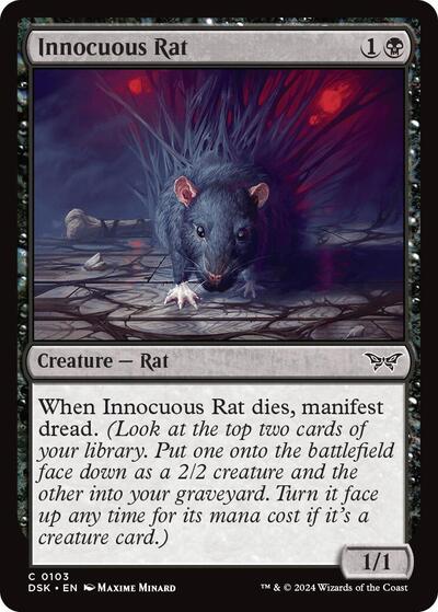 Innocuous Rat DSK #103 (Near Mint Common) Magic: The Gathering: Duskmourn: House of Horror