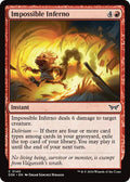 Impossible Inferno DSK #140 (Near Mint Common) Magic: The Gathering: Duskmourn: House of Horror