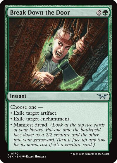 Break Down the Door DSK #170 (Near Mint Uncommon) Magic: The Gathering: Duskmourn: House of Horror