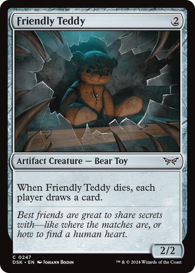 Friendly Teddy DSK #247 (Near Mint Common) Magic: The Gathering: Duskmourn: House of Horror