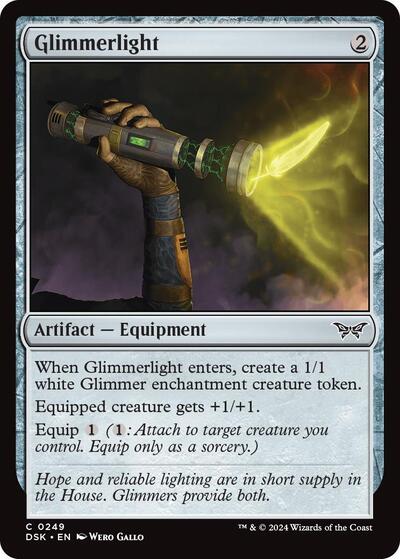 Glimmerlight DSK #249 (Near Mint Common) Magic: The Gathering: Duskmourn: House of Horror