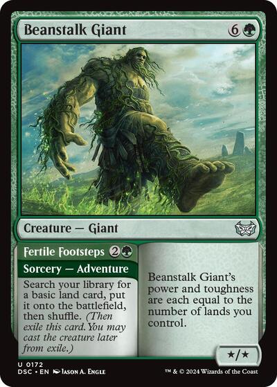 Beanstalk Giant DSC #172 (Near Mint Uncommon) Magic: The Gathering: Commander: Duskmourn: House of Horror