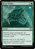 Beast Within DSC #80 (Near Mint Uncommon) Magic: The Gathering: Commander: Duskmourn: House of Horror