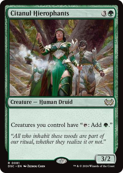 Citanul Hierophants DSC #81 (Near Mint Rare) Magic: The Gathering: Commander: Duskmourn: House of Horror