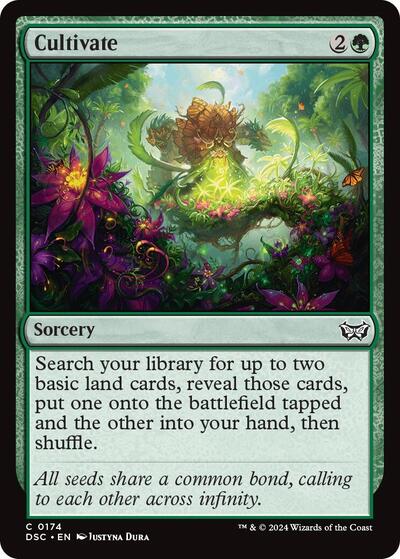 Cultivate DSC #174 (Near Mint Common) Magic: The Gathering: Commander: Duskmourn: House of Horror