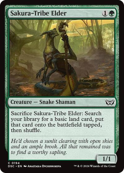 Sakura Tribe Elder DSC #194 (Near Mint Common) Magic: The Gathering: Commander: Duskmourn: House of Horror