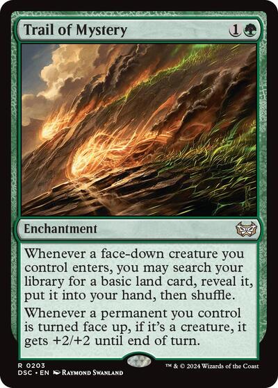 Trail of Mystery DSC #203 (Near Mint Rare) Magic: The Gathering: Commander: Duskmourn: House of Horror