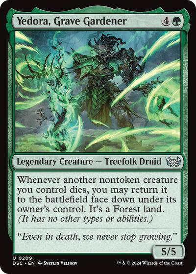 Yedora Grave Gardener DSC #209 (Near Mint Uncommon) Magic: The Gathering: Commander: Duskmourn: House of Horror