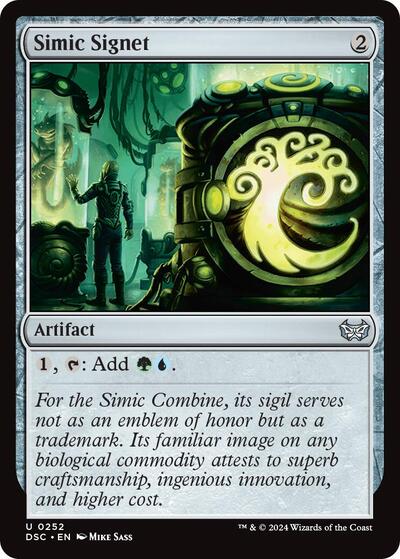 Simic Signet DSC #252 (Near Mint Uncommon) Magic: The Gathering: Commander: Duskmourn: House of Horror
