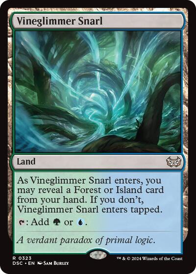 Vineglimmer Snarl DSC #323 (Near Mint Rare) Magic: The Gathering: Commander: Duskmourn: House of Horror