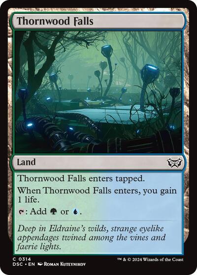 Thornwood Falls DSC #314 (Near Mint Common) Magic: The Gathering: Commander: Duskmourn: House of Horror
