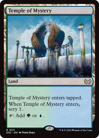 Temple of Mystery DSC #311 (Near Mint Rare) Magic: The Gathering: Commander: Duskmourn: House of Horror
