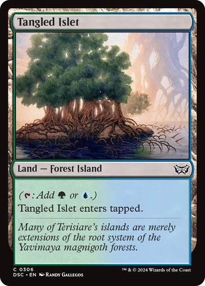 Tangled Islet DSC #306 (Near Mint Common) Magic: The Gathering: Commander: Duskmourn: House of Horror