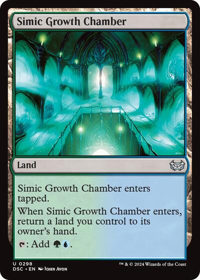 Simic Growth Chamber DSC #298 (Near Mint Uncommon) Magic: The Gathering: Commander: Duskmourn: House of Horror