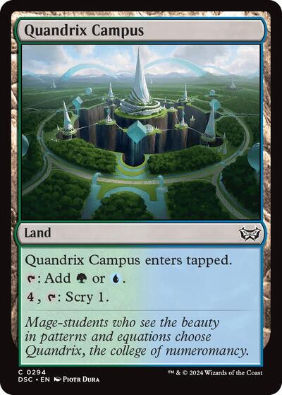 Quandrix Campus DSC #294 (Near Mint Common) Magic: The Gathering: Commander: Duskmourn: House of Horror