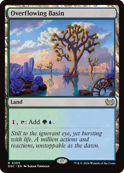 Overflowing Basin DSC #293 (Near Mint Rare) Magic: The Gathering: Commander: Duskmourn: House of Horror