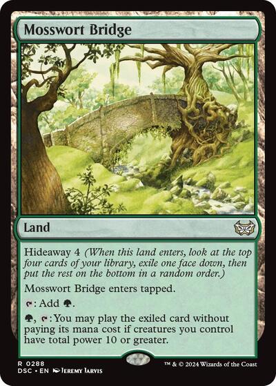 Mosswort Bridge DSC #288 (Near Mint Rare) Magic: The Gathering: Commander: Duskmourn: House of Horror