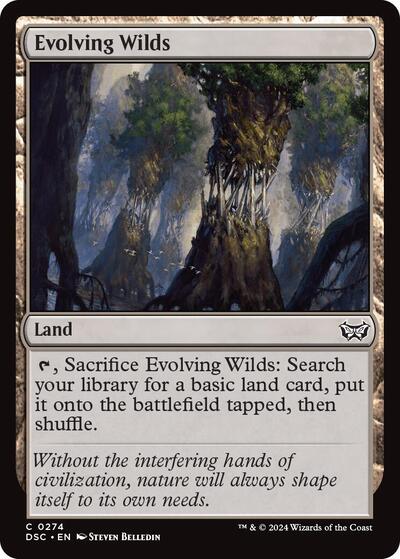 Evolving Wilds DSC #274 (Near Mint Common) Magic: The Gathering: Commander: Duskmourn: House of Horror