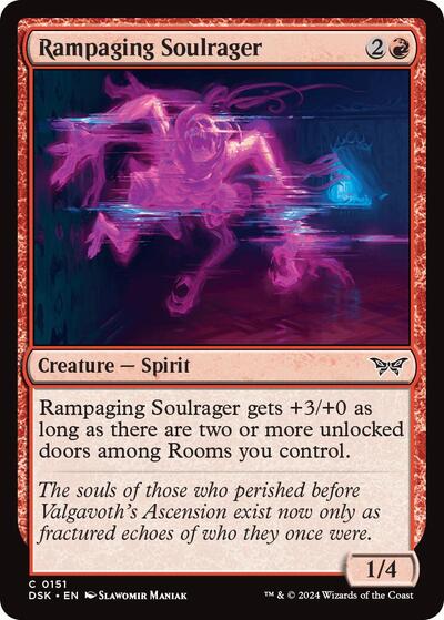 Rampaging Soulrager DSK #151 (Near Mint Common) Magic: The Gathering: Duskmourn: House of Horror