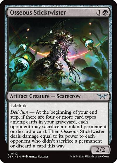 Osseous Sticktwister Foil DSK #112 (Near Mint Uncommon) Magic: The Gathering: Duskmourn: House of Horror