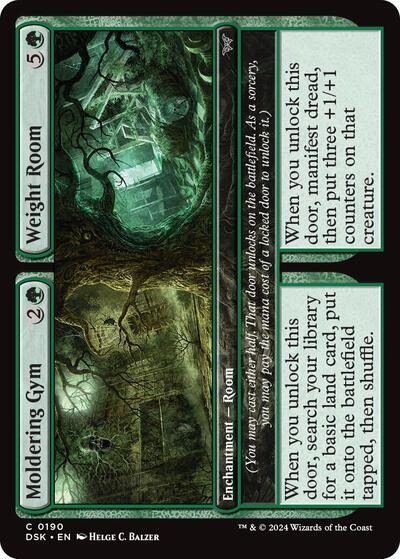Moldering Gym Weight Room DSK #190 (Near Mint Common) Magic: The Gathering: Duskmourn: House of Horror