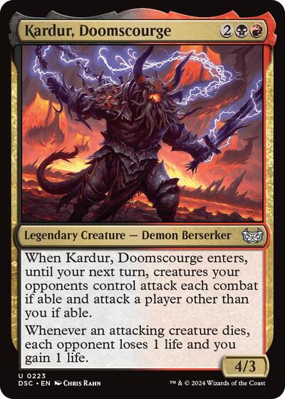 Kardur Doomscourge DSC #223 (Near Mint Uncommon) Magic: The Gathering: Commander: Duskmourn: House of Horror