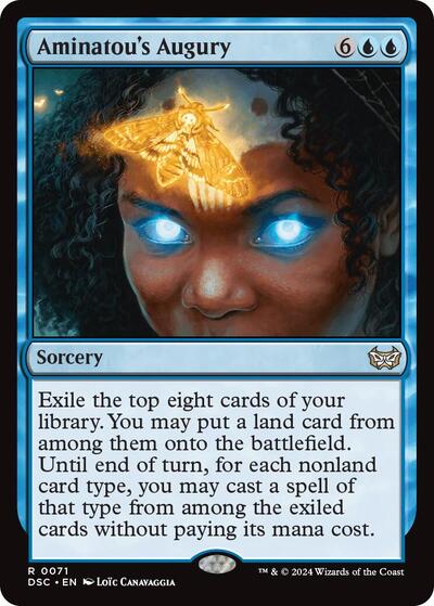 Aminatous Augury DSC #71 (Near Mint Rare) Magic: The Gathering: Commander: Duskmourn: House of Horror