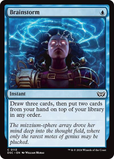Brainstorm DSC #113 (Near Mint Common) Magic: The Gathering: Commander: Duskmourn: House of Horror