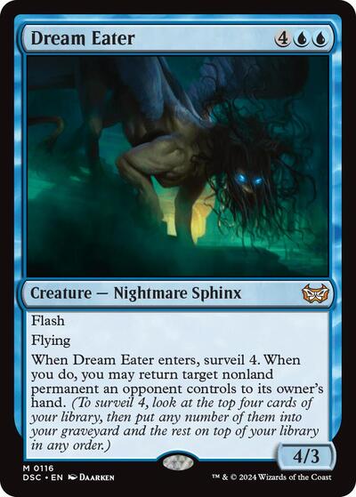 Dream Eater DSC #116 (Near Mint Mythic Rare) Magic: The Gathering: Commander: Duskmourn: House of Horror