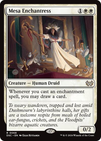 Mesa Enchantress DSC #68 (Near Mint Rare) Magic: The Gathering: Commander: Duskmourn: House of Horror