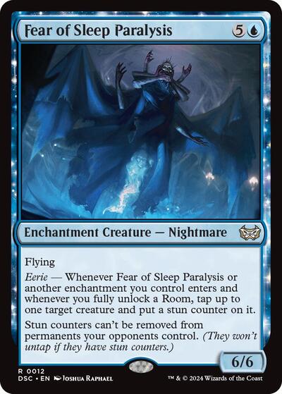 Fear of Sleep Paralysis DSC #12 (Near Mint Rare) Magic: The Gathering: Commander: Duskmourn: House of Horror