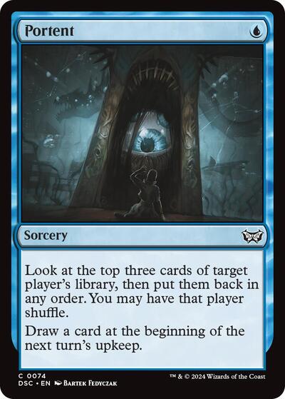Portent DSC #74 (Near Mint Common) Magic: The Gathering: Commander: Duskmourn: House of Horror
