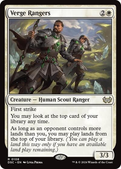 Verge Rangers DSC #108 (Near Mint Rare) Magic: The Gathering: Commander: Duskmourn: House of Horror