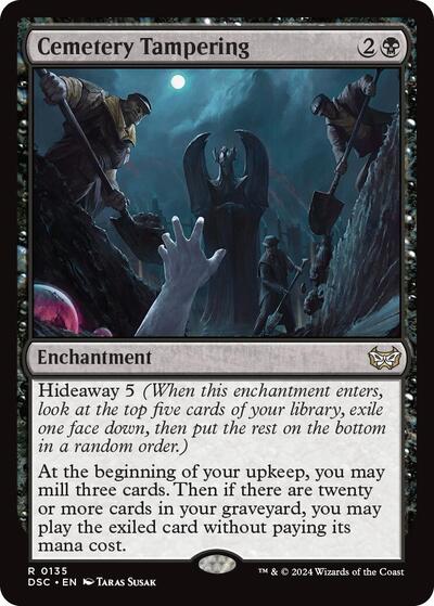Cemetery Tampering DSC #135 (Near Mint Rare) Magic: The Gathering: Commander: Duskmourn: House of Horror