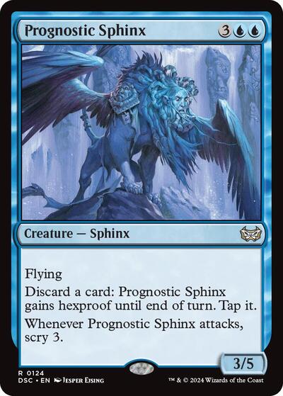 Prognostic Sphinx DSC #124 (Near Mint Rare) Magic: The Gathering: Commander: Duskmourn: House of Horror