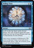 Telling Time DSC #75 (Near Mint Uncommon) Magic: The Gathering: Commander: Duskmourn: House of Horror