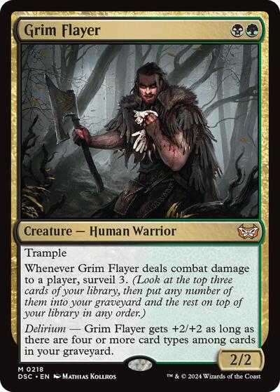 Grim Flayer DSC #218 (Near Mint Mythic Rare) Magic: The Gathering: Commander: Duskmourn: House of Horror