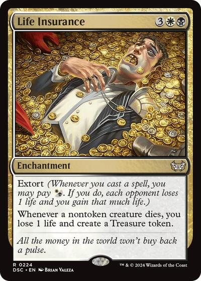 Life Insurance DSC #224 (Near Mint Rare) Magic: The Gathering: Commander: Duskmourn: House of Horror