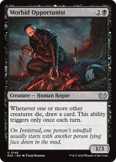 Morbid Opportunist DSC #148 (Near Mint Uncommon) Magic: The Gathering: Commander: Duskmourn: House of Horror