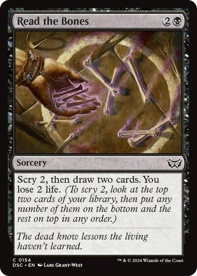 Read the Bones DSC #154 (Near Mint Common) Magic: The Gathering: Commander: Duskmourn: House of Horror