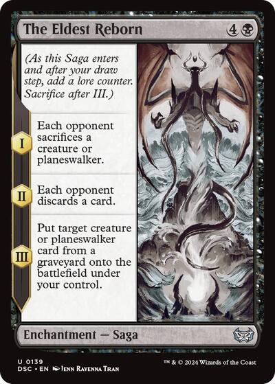 The Eldest Reborn DSC #139 (Near Mint Uncommon) Magic: The Gathering: Commander: Duskmourn: House of Horror