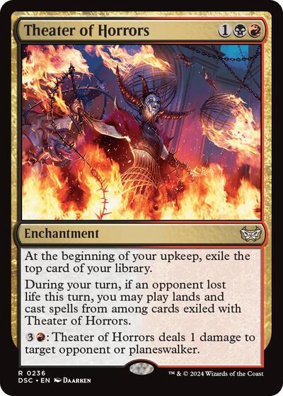 Theater of Horrors DSC #236 (Near Mint Rare) Magic: The Gathering: Commander: Duskmourn: House of Horror