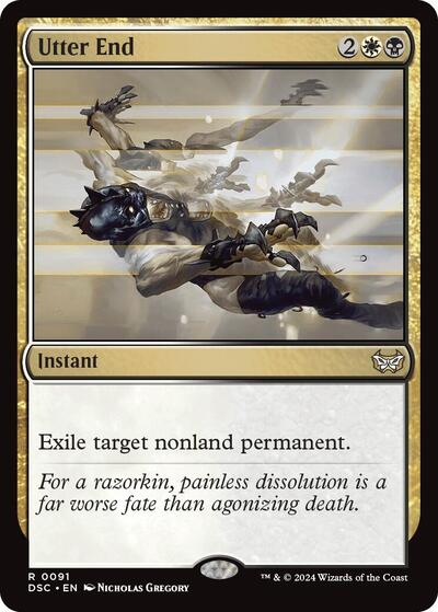 Utter End DSC #91 (Near Mint Rare) Magic: The Gathering: Commander: Duskmourn: House of Horror