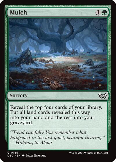 Mulch DSC #189 (Near Mint Common) Magic: The Gathering: Commander: Duskmourn: House of Horror