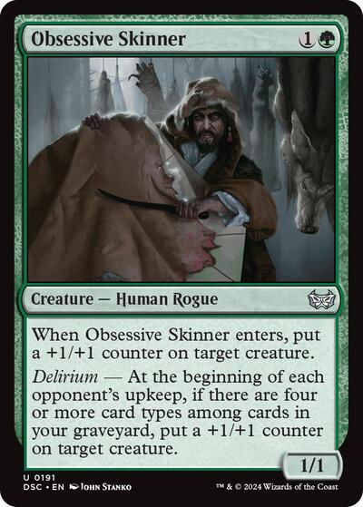 Obsessive Skinner DSC #191 (Near Mint Uncommon) Magic: The Gathering: Commander: Duskmourn: House of Horror