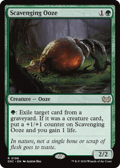 Scavenging Ooze DSC #196 (Near Mint Rare) Magic: The Gathering: Commander: Duskmourn: House of Horror